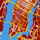 pop art red map